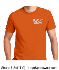Amanogawa Brewing Co T-Shirt (Orange) Design Zoom